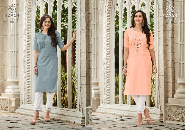 Rayan Tarasa 1-Cotton-Kurti-With-Bottom